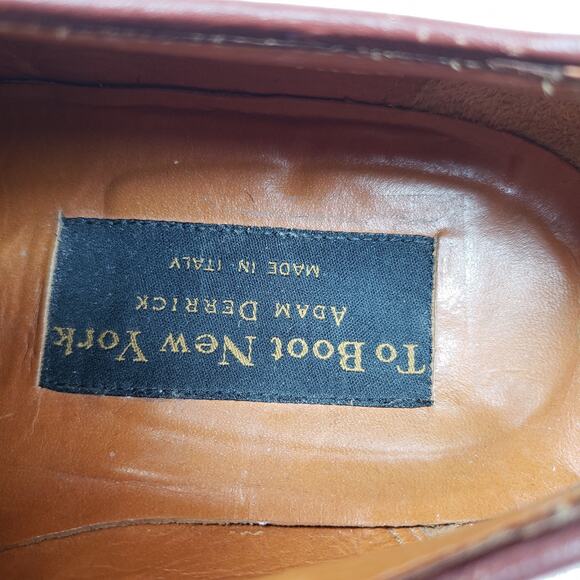 To Boot New York Adam Derrick Mens Size 10.5 Tan Suede Italy Made Oxford Shoes main image 9
